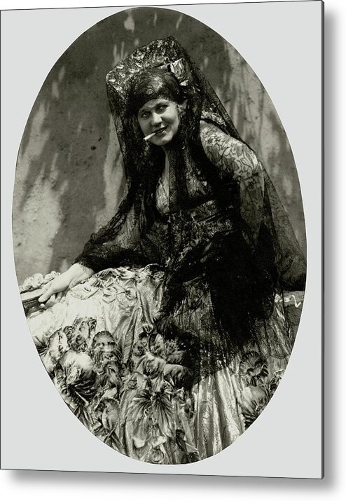 Costume Metal Print featuring the photograph Portrait Of Maria Jeritza In Costume by Edward Steichen