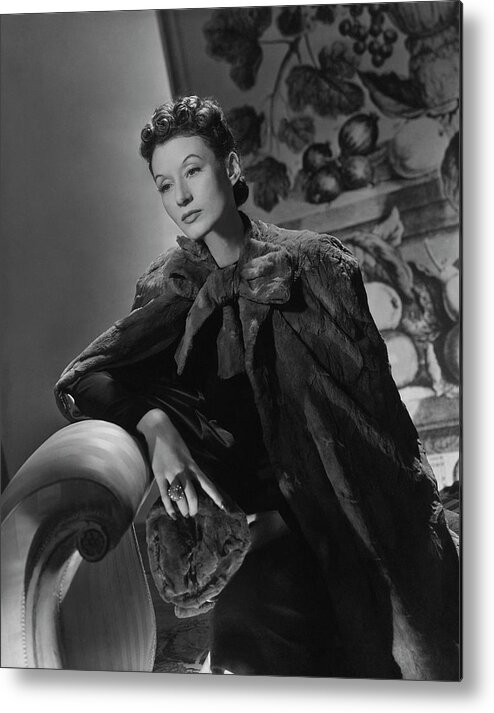 Fashion Metal Print featuring the photograph Portrait Of Millicent Rogers by Horst P. Horst