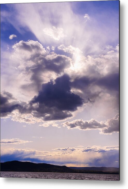 Purple Metal Print featuring the photograph Purple Sunset on the Hudson River by Marianne Campolongo