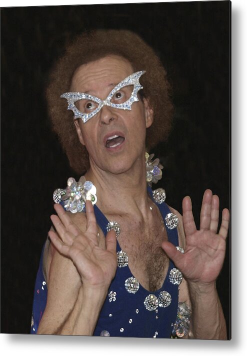 Rebecca Dru Photography Metal Print featuring the photograph Richard Simmons by Rebecca Dru