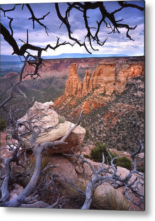 Colorado National Monument Metal Print featuring the photograph Rim Drive view by Ray Mathis