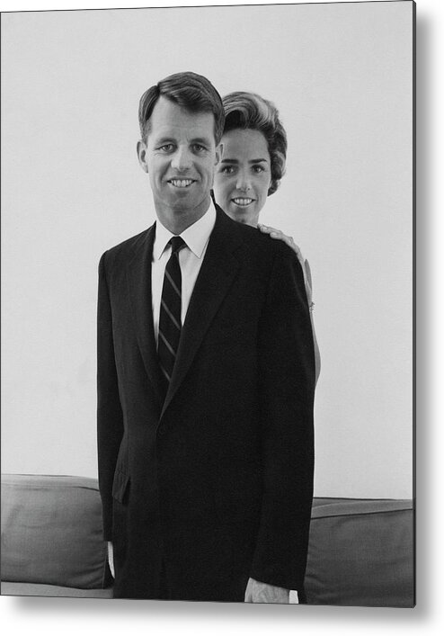 Personality Metal Print featuring the photograph Robert F Kennedy And Wife Ethel by Cecil Beaton