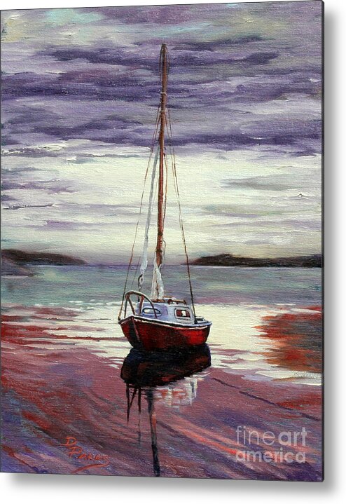 Louisiana Art Metal Print featuring the painting Solitude by Dianne Parks