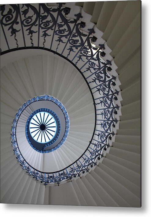 Spiral Staircase Metal Print featuring the photograph Spiral Staircase by Pat Moore