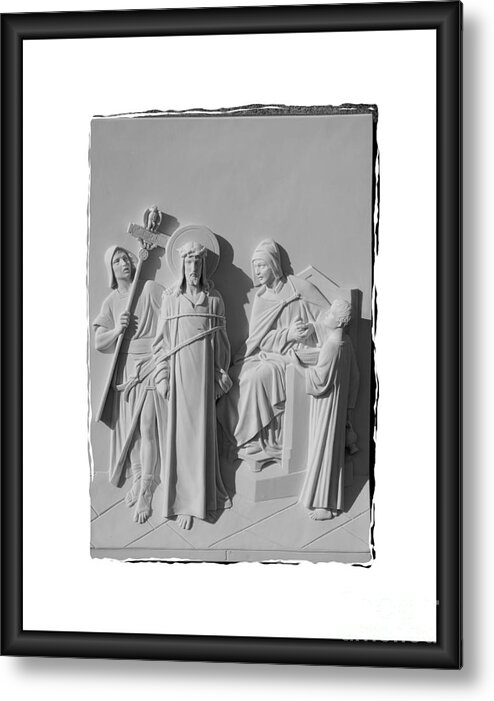 Stations Of The Cross Metal Print featuring the photograph Station I by Sharon Elliott
