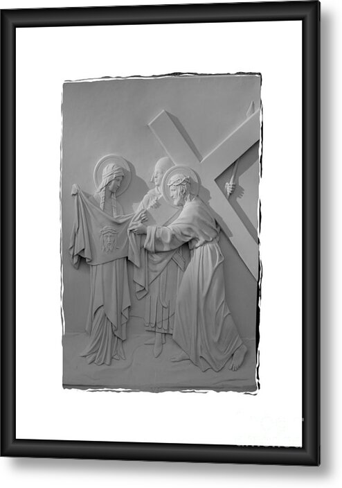 Stations Of The Cross Metal Print featuring the photograph Station V I by Sharon Elliott