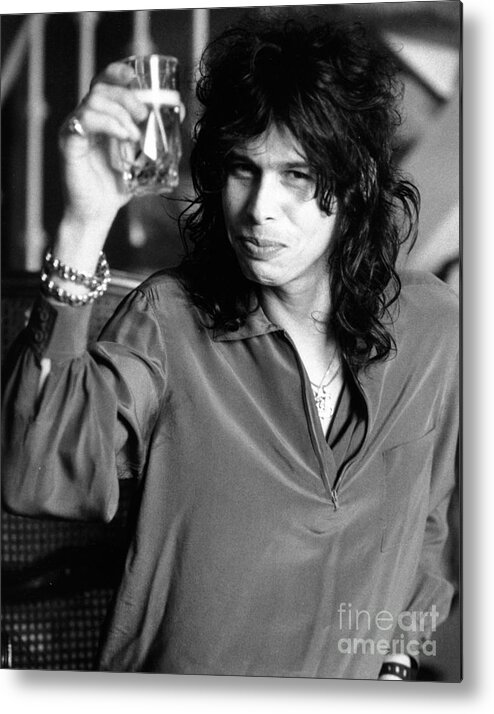 Aerosmith Metal Print featuring the photograph Steven Tyler 1979 by Chris Walter