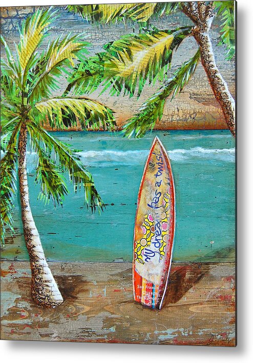 Surf Metal Print featuring the mixed media Surf's Up by Danny Phillips