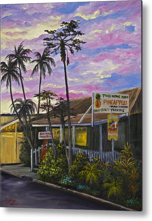 Landscape Metal Print featuring the painting Take Home Maui by Darice Machel McGuire