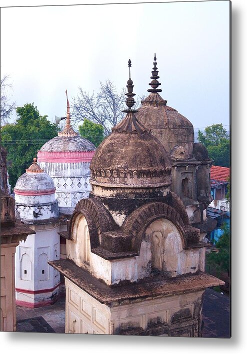 Temple Metal Print featuring the photograph Temples at Marble Rocks - Jabalpur India by Kim Bemis