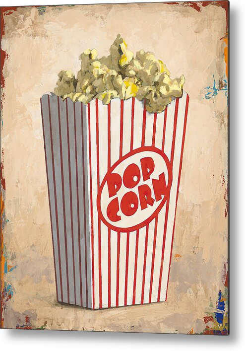 Popcorn Metal Print featuring the painting The Movies by David Palmer