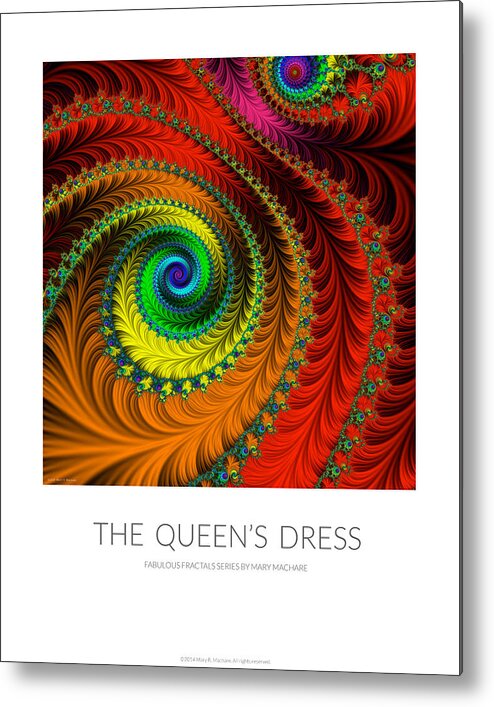 The Queen's Dress - Poster Metal Print featuring the photograph The Queen's Dress - Poster by Mary Machare