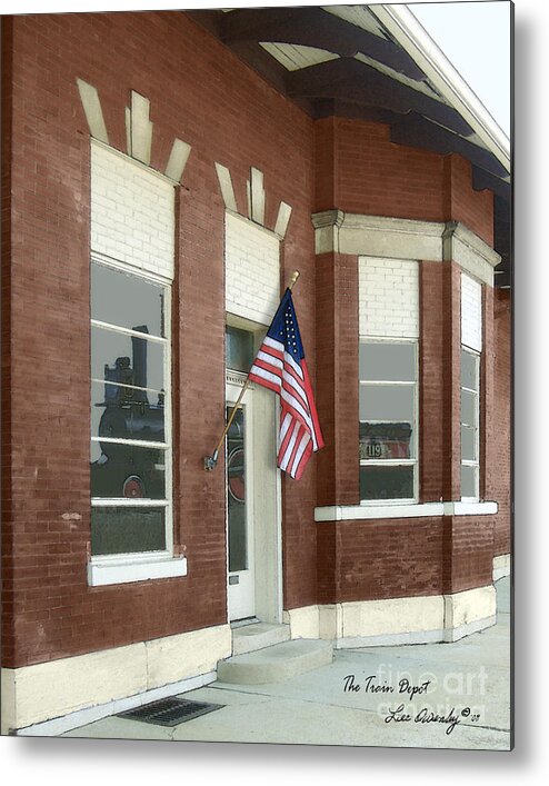 Train Depot Metal Print featuring the photograph The Train Depot by Lee Owenby