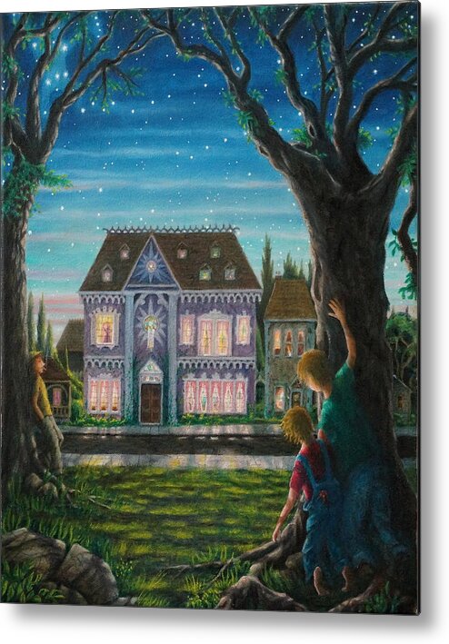 House Metal Print featuring the painting There is a house in New Orleans by Matt Konar