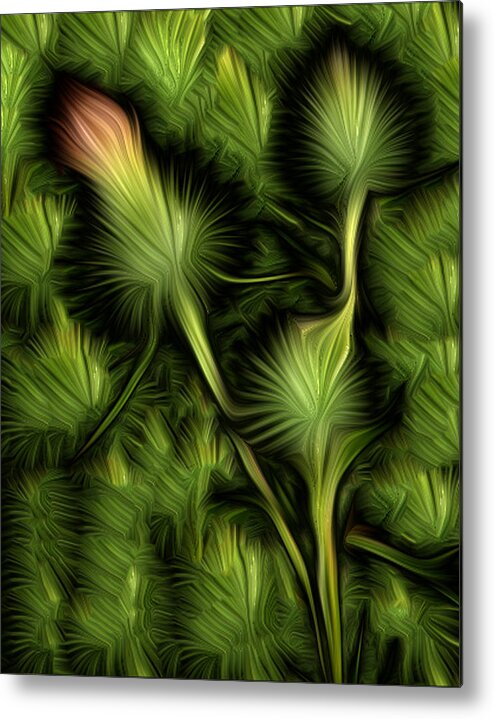 Abstract Metal Print featuring the photograph Thistle 2 by Jim Painter