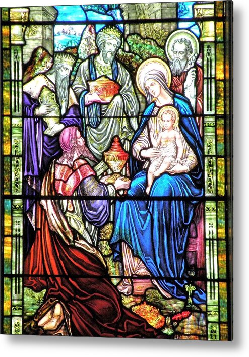 Christmas Metal Print featuring the photograph Three Wise Men - Visitation of the Magi by Kim Bemis