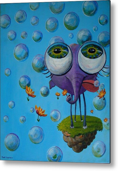 To Dream Metal Print featuring the painting To Dream by Mindy Huntress