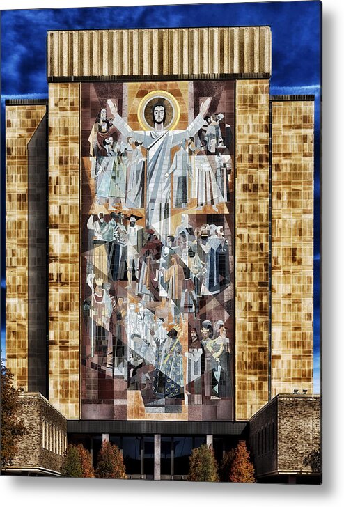 Jesus Christ Metal Print featuring the photograph Touchdown Jesus by Mountain Dreams