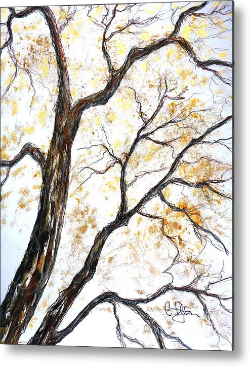 Tree Metal Print featuring the painting Tree by Cristina Stefan