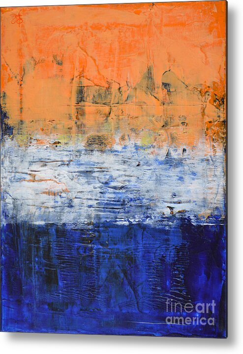 Abstract Painting Paintings Metal Print featuring the painting True Purpose by Belinda Capol