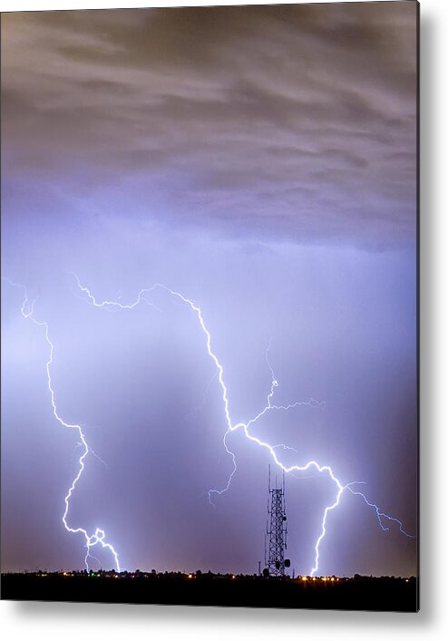 Lightning Metal Print featuring the photograph Two Strikes by James BO Insogna