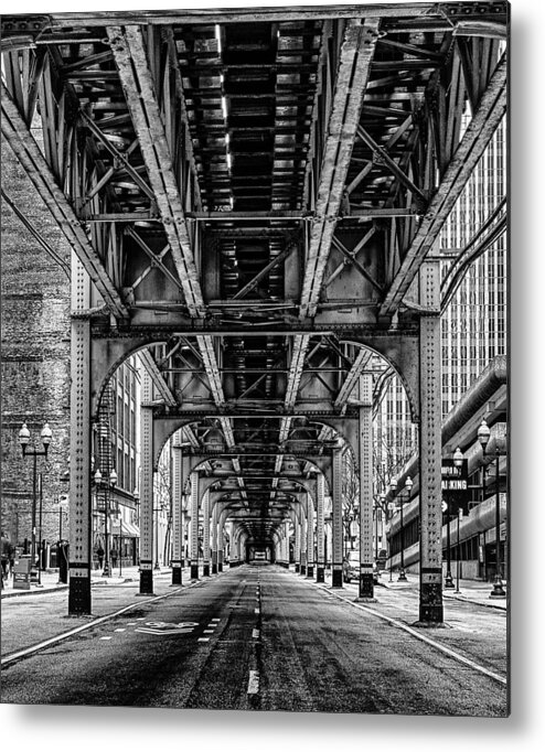 Train Metal Print featuring the photograph Under The Red Line by Mike Burgquist