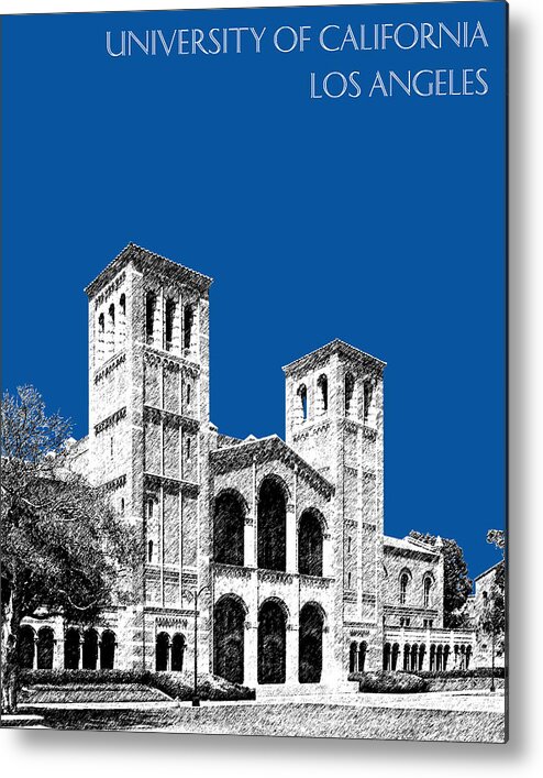 University Metal Print featuring the digital art University of California Los Angeles - Royal Blue by DB Artist