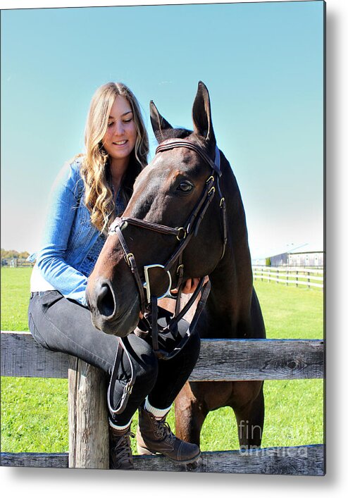  Metal Print featuring the photograph Vanessa Fritz 17 by Life With Horses