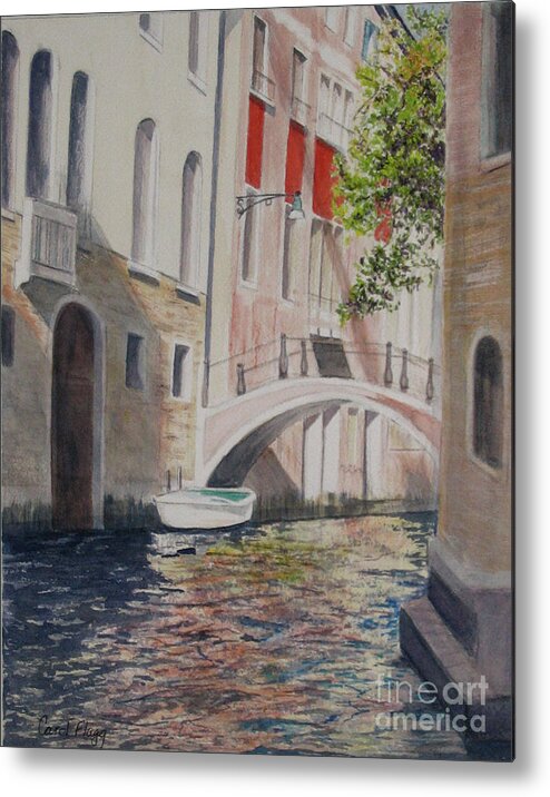 Venice Metal Print featuring the painting Venice 2000 by Carol Flagg