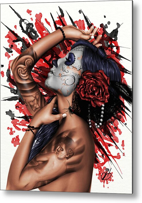 Angel Metal Print featuring the painting Vidas Angel by Pete Tapang