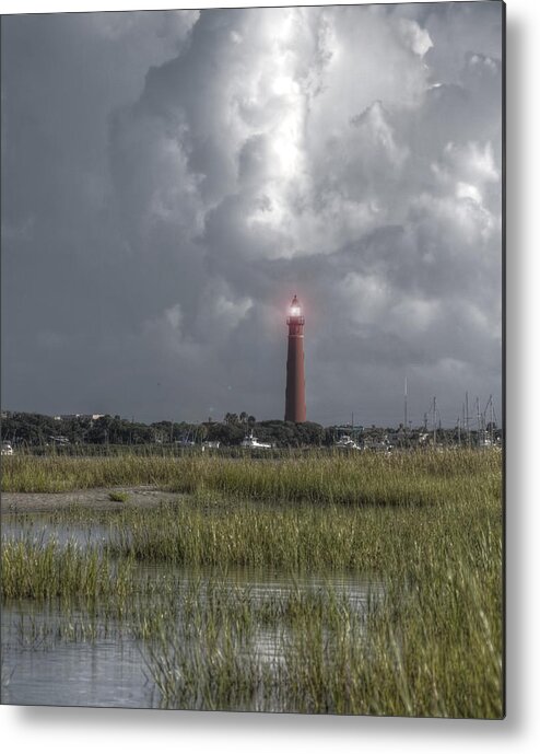 Ponce Lighthouse Metal Print featuring the photograph View of the Lighthouse by Dorothy Cunningham