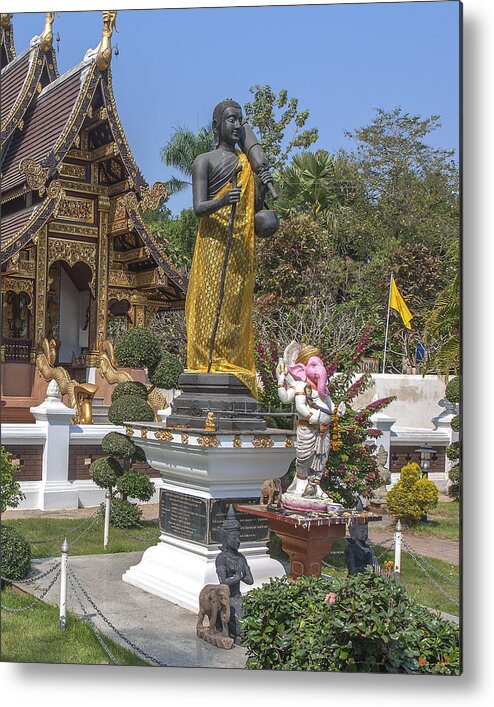 Scenic Metal Print featuring the photograph Wat Chedi Liem Traveling Buddha and Ganesha DTHCM0830 by Gerry Gantt
