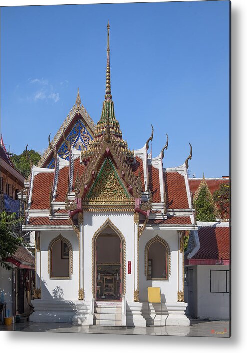 Temple Metal Print featuring the photograph Wat Maha Pruettharam Four Gable Walls Temple DTHB024 by Gerry Gantt