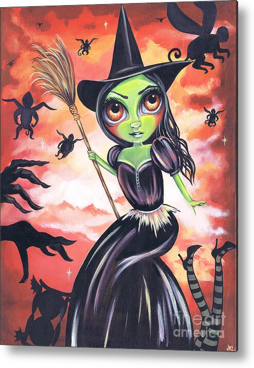 Wicked Metal Print featuring the painting Wicked Witch of the West by Jaz Higgins