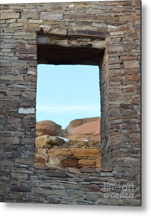 Window Metal Print featuring the photograph Window in time by Meandering Photography