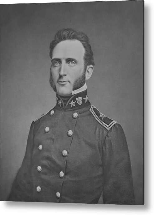 Stonewall Jackson Metal Print featuring the photograph Young Stonewall Jackson by War Is Hell Store