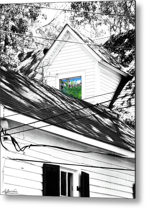 Beauregard Town Metal Print featuring the digital art Beauregard Attic Baton Rouge by Lizi Beard-Ward