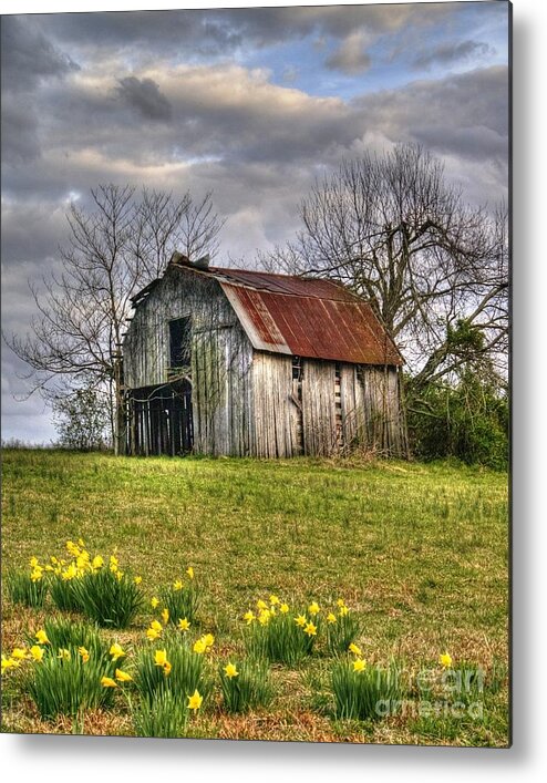 Spring Metal Print featuring the photograph Spring Time Barn #4 by Kevin Pugh