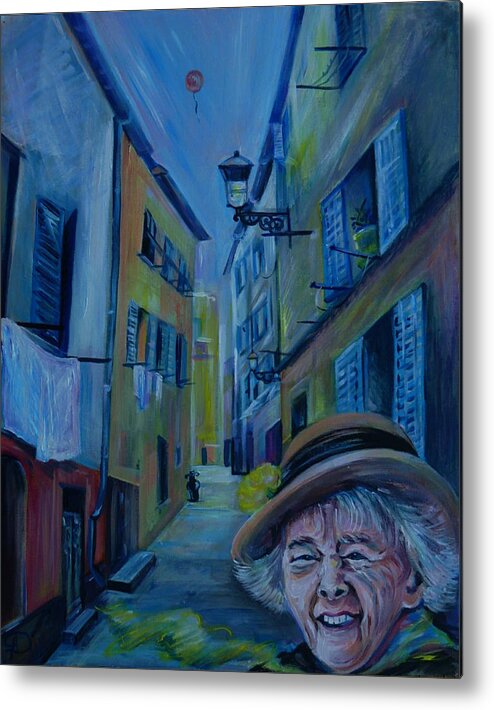Travel Metal Print featuring the painting Travel Notebook. Old Nice by Anna Duyunova