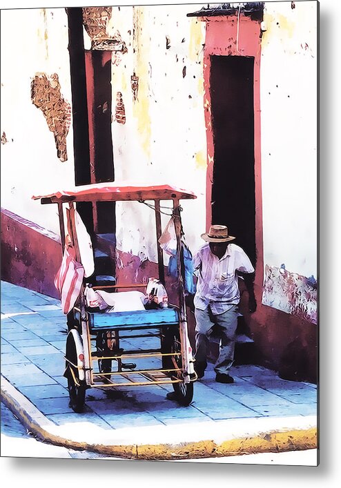 Mexico Metal Print featuring the photograph Working Oaxaca #1 by Terry Fiala