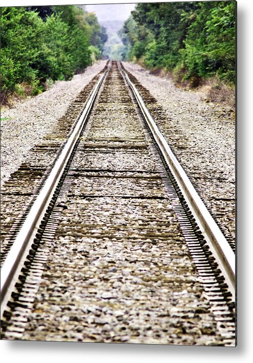 Train Metal Print featuring the photograph 1207-9507 Train Tracks at Knoxville by Randy Forrester