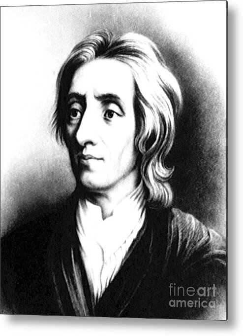 Science Metal Print featuring the photograph John Locke, English Philosopher, Father #2 by Science Source