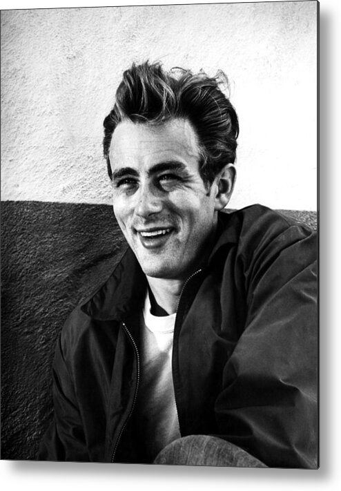 1950s Portraits Metal Print featuring the photograph Rebel Without A Cause, James Dean, 1955 #7 by Everett