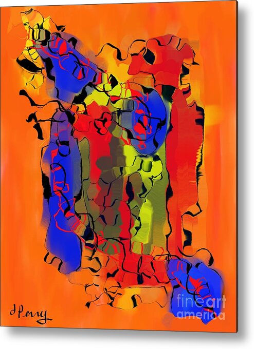 Abstract Art Prints Metal Print featuring the digital art Arrangement by D Perry