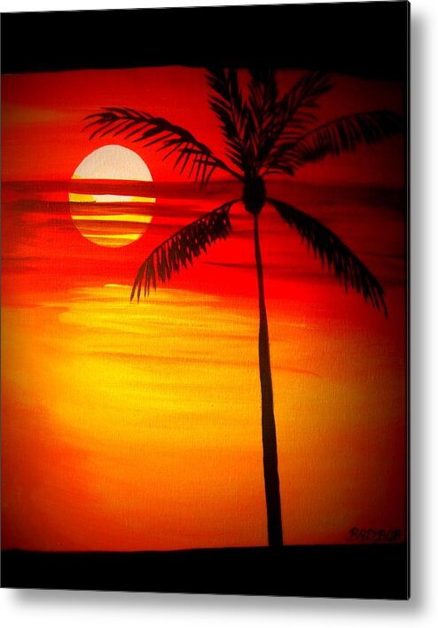 Sunrise Metal Print featuring the painting Bad sunrise by Robert Francis