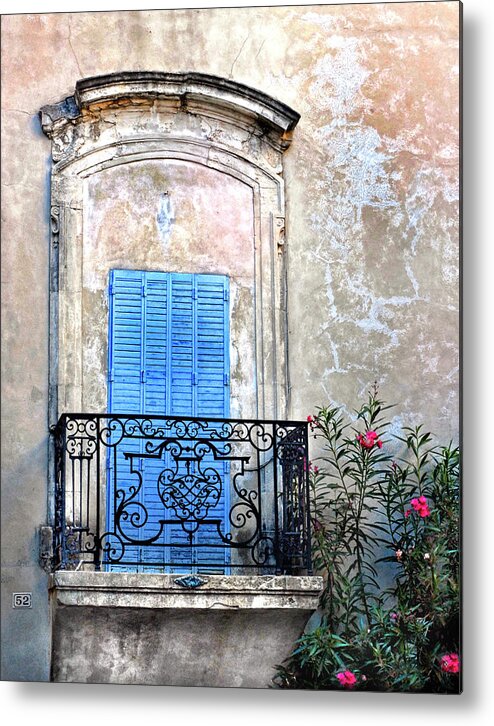 Balcony Metal Print featuring the photograph Balcony Provence France by Dave Mills
