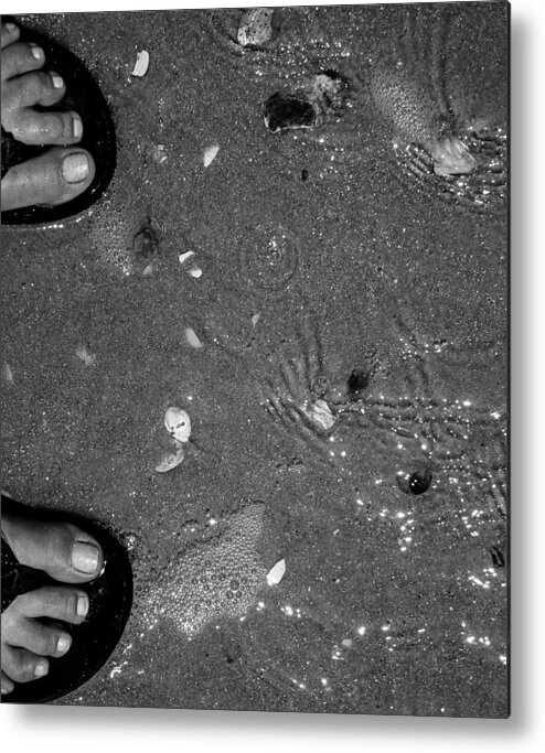 Beach Metal Print featuring the photograph Beachy Feet by Toma Caul