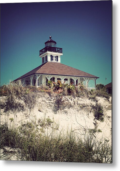 Florida Metal Print featuring the photograph Behind the Dunes-Vintage by Chris Andruskiewicz