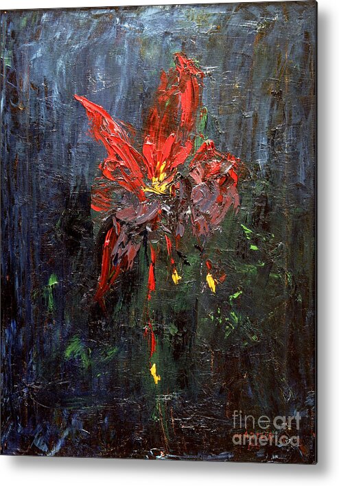 Butterfly Metal Print featuring the painting Butterfly by Arturas Slapsys