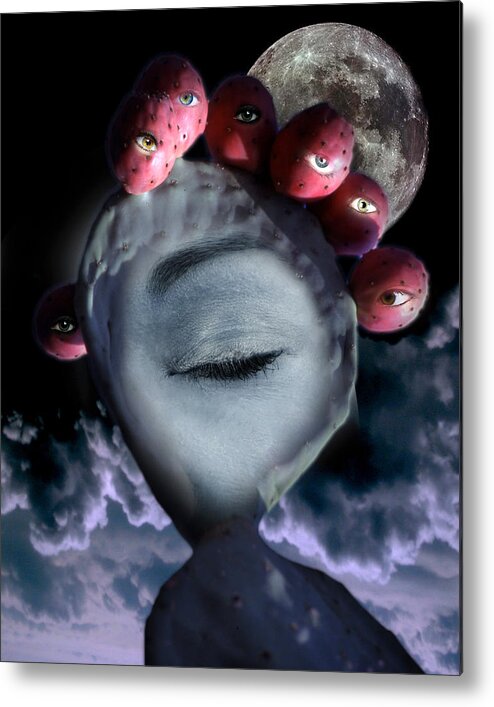 Surreal Metal Print featuring the photograph Cactus Eyes by Jim Painter